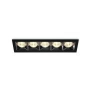 ONE Light Mirror Square Boxes - spot encastré - 207 x 54 mm, 200 x 45 mm taille d'encastrement - 20W LED inclus - noir