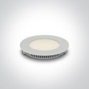 ONE Light Round Recessed Panels - spot à encastrer - Ø 120 mm, Ø 108 mm taille d'encastrement - 8W LED inclus - blanc - CCT