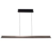 Maxlight Jo-Jo - lampe suspendue - 124 x 6 x 195 cm - 38W LED inclus - 2700K-5500K - gris et noir