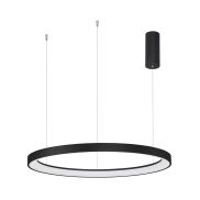 Nova Luce Pertino - lampe suspendue - Ø 78 x 150 cm - 60W LED dimmable inclus - noir sable