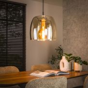 Vico Drift Glass - lampe suspendue - Ø 35 x 150 cm - ambre