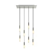 Creative Cables - lampe suspendue 8L - 67,5 x 130 cm - blanc