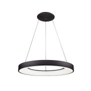 Nova Luce Rando Smart - lampe suspendue - Ø 60 x 120 cm - 50W LED dimmable inclus - Tuya - noir sable