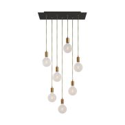 Creative Cables - lampe suspendue 7L - 67,5 x 130 cm - noir