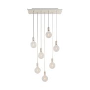 Creative Cables - lampe suspendue 7L - 67,5 x 130 cm - blanc