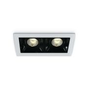 ONE Light Shop Square Boxes - spot encastré - 75 x 45 mm, 66 x 36 mm taille d'encastrement - 2 x 2W LED dimmable inclus - blanc