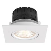 Artdelight Austin - spot à encastrer - 85 x 85 mm, Ø 68 mm encastré - 6W LED dimmable inclus - blanc
