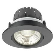 Artdelight Austin - spot à encastrer - Ø 85 mm, Ø 68 mm à encastrer - 6W LED dimmable inclus - noir