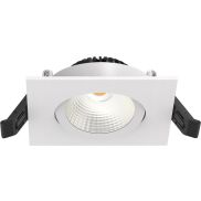 Artdelight Dublin - spot encastré - 83 x 83 mm, Ø 68 mm encastré - 6W LED dimmable inclus - blanc