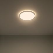 Nordlux Oja - plafonnier - Ø 29,4 x 2,3 cm - 3 niveaux de gradation (2700K) - 18W LED inclus - blanc