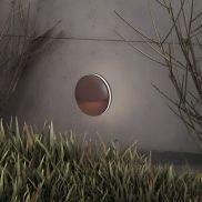 Nova Luce Pan - applique murale extérieure - Ø 15 x 7 cm - 9W LED inclus - IP54 - corten