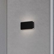 Nova Luce Artu - applique murale extérieure - 17,5 x 9,5 x 3 cm - 10W LED inclus - IP65 - noir sablé
