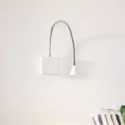Lucide Buddy - applique murale - 8 x 8 x 62 cm - 4W LED inclus - blanc