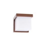 VK Lighting Neon - applique murale d'extérieur - 11,5 x 11,5 x 13 cm - 9W LED inclus - IP65 - marron