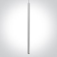 ONE Light Pendant Tubes - lampe suspendue - Ø 2,6 x 120 cm - 6W LED inclus - blanc