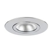 Integral LED Lux Ultra Slim - spot à encastrer - Ø 83 mm, Ø 65 mm à encastrer - LED 6,5W dimmable inclus - chrome