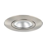 Integral LED Lux Ultra Slim - spot à encastrer - Ø 83 mm, Ø 65 mm encastrable - 6,5W LED dimmable inclus - nickel satiné