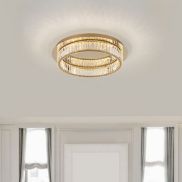 Nova Luce Aurelia - plafonnier - Ø 60 x 12 cm - 41W LED dimmable inclus - or