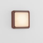 Nova Luce Appia - applique murale extérieure - 12,5 x 12,5 x 3,8 cm - 5W LED inclus - IP54 - corten