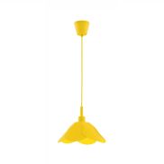 Nova Luce Udine - lampe suspendue - Ø 25 x 100 cm - jaune