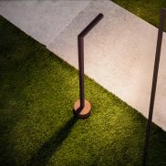 Nova Luce Pipe - lampe de jardin - 11 x 64,5 cm - 5W LED inclus - IP65 - corten