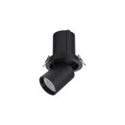 Nova Luce Naruto - spot à encastrer - Ø 115 mm taille d'encastrement - 20W LED inclus - noir - couleur de lumière blanc chaud