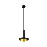 Faro Whizz - lampe suspendue - Ø 25 x 26 cm - noir et or satiné