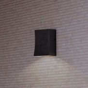 Nova Luce Boxy - applique murale extérieure - 6,5 x 9 x 3,8 cm -  3W LED inclus - IP65 - anthracite foncé