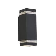 Searchlight Austin - applique d'extérieur - 8 x 24 cm - IP44 - gris