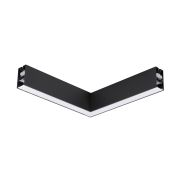 Nova Luce Dido - profilé d'éclairage linéaire - 34,5 x 3,8 x 7 cm - 20W LED inclus - noir - couleur de lumière blanche