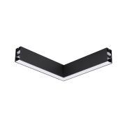 Nova Luce Dido - profilé lumineux linéaire - 34,5 x 3,8 x 7 cm - 20W LED inclus - noir - couleur de lumière blanc chaud