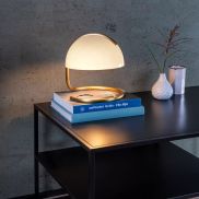 Lucide Cato - lampe à poser - Ø 23,5 x 25 cm - blanc