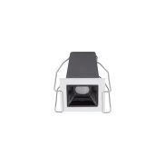 Nova Luce Akira - spot à encastrer - 4,5 x 4,5 cm - 37 x 37 mm taille d'encastrement - 3W LED inclus - noir - blanc chaud