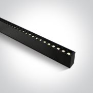 ONE Light LED Linear Profiles - plafonnier/ suspensions - 130 x 7 x 3,5 cm - intensité lumineuse réglable 20W/30W/40W LED inclus - noir - couleur de lumière réglable