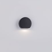 Nova Luce Sango - applique murale extérieure - 10 x 8,5 x 3,5 cm - 4W LED inclus - IP54 - gris foncé