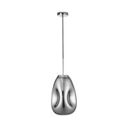 Nova Luce Lava - lampe suspendue - Ø 22 x 120 cm - chrome