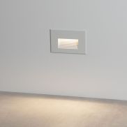 Nova Luce Polka - applique encastrée - 12 x 8 x 7,4 cm - 4W LED inclus - IP65 - blanc sablé