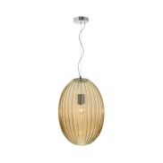 Nova Luce Hector - lampe suspendue - Ø 30 x 120 cm - champagne et chrome