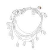 Century Italia Fiesta - guirlande lumineuse de 9,27 m dont 0,6 m de câble - 15 x E27 (hors ampoules) - IP44 - blanc