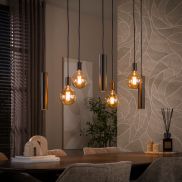 Vico Senso - lampe suspendue - 100 x 20 x 150 cm - brun sienne