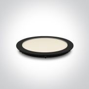 ONE Light Round Recessed Panels - spot encastrable - Ø 22,3 x 2,2 cm - 18W LED inclus - IP40 - noir - CCT