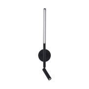 Nova Luce Handy - applique murale avec interrupteur - 13,6 x 2 x 55 cm - 6W + 3W LED inclus - noir sable