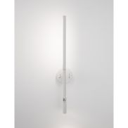 Nova Luce Handy - applique murale avec interrupteur - 13,6 x 2 x 55 cm - 6W + 3W LED inclus - blanc sable