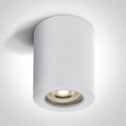 ONE Light GU10 Outdoor Cylinder Lights - spot en saillie 1L - Ø 9 x 14 cm - IP65 - blanc