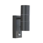 Searchlight Watford - Applique d'extérieur avec détecteur de mouvement - 7 x 21,5 cm - IP44 - noir satiné