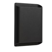Artdelight Diaz - applique murale - 4 x 14,5 x 20 cm - 2 x 6W LED inclus - IP65 - noir