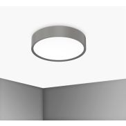Century Italia Blanca Luxe - plafonnier - Ø 30 x 7 cm - 17W LED inclus - gris