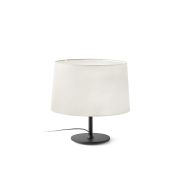 Faro Windsor - lampe de table - Ø 48,5 x 51 x 29 cm - noir mat et lino