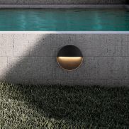 Nova Luce Rodix - applique murale extérieure - Ø 16 x 3,1 cm - 5W LED inclus - IP54 - noir sablé