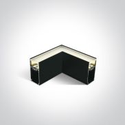 ONE Light LED Accessoires linéaires - angle pour modèles 38150A et 38151A - 8W LED inclus - noir - couleur de lumière blanche